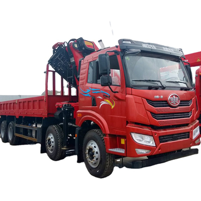 TRUCK FAW 8x4 TRUCK Crane Lifting SUPPLY TRUCK-MOUNTED Hydraulic FACTORY Machine Crane 25 Ton Articulation Boom Arm