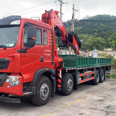 TRUCK CRANE Factory Small Folding Telescopic Boom Truck Mounted Crane